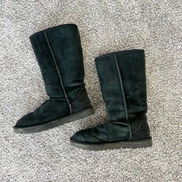 Black Ugg Boots Women’s 8 - Picture 1 of 7